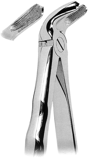  Extracting Forceps with Anatomically Shaped Handl